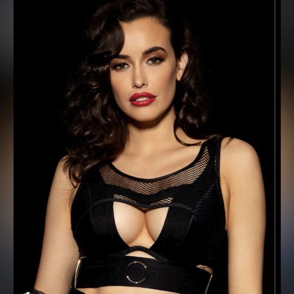 ♡BNWT ICONIC HB™ ☆Axl☆ BLACK MUST-HAVE 2-Piece SET♡ Size 32DD/32E Bra♡ XS Brief♡ - Picture 2 of 11